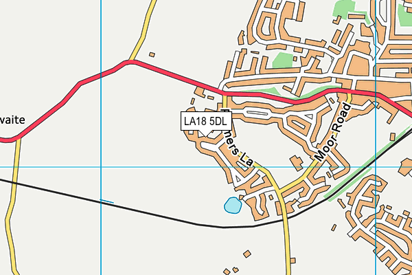 LA18 5DL map - OS VectorMap District (Ordnance Survey) LA18 5DL map - OS VectorMap District (Ordnance Survey)