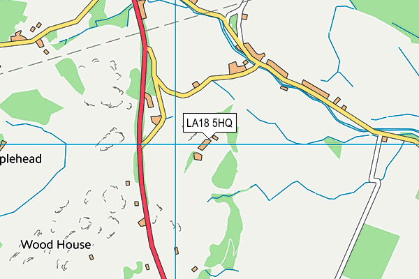 LA18 5HQ map - OS VectorMap District (Ordnance Survey) LA18 5HQ map - OS VectorMap District (Ordnance Survey)