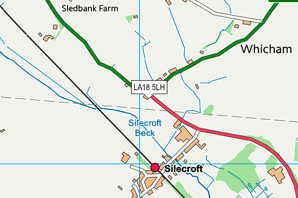 LA18 5LH map - OS VectorMap District (Ordnance Survey) LA18 5LH map - OS VectorMap District (Ordnance Survey)