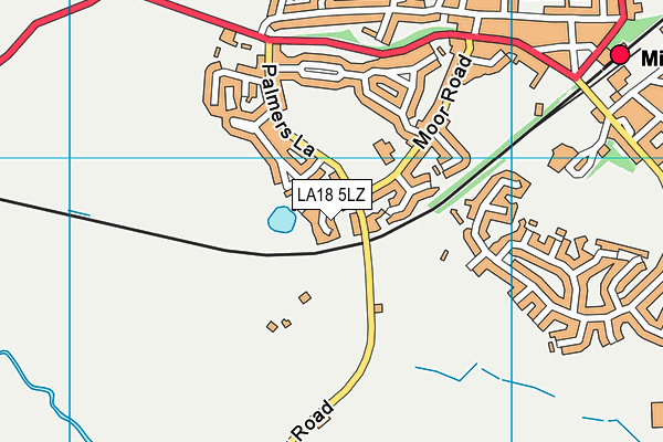 LA18 5LZ map - OS VectorMap District (Ordnance Survey) LA18 5LZ map - OS VectorMap District (Ordnance Survey)