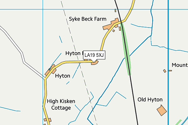 LA19 5XJ map - OS VectorMap District (Ordnance Survey)