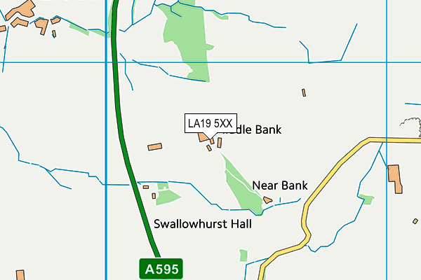 LA19 5XX map - OS VectorMap District (Ordnance Survey) LA19 5XX map - OS VectorMap District (Ordnance Survey)