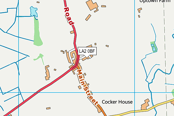 LA2 0BF map - OS VectorMap District (Ordnance Survey)