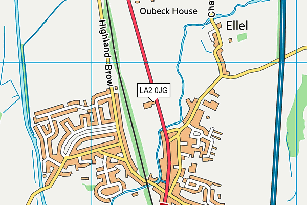 LA2 0JG map - OS VectorMap District (Ordnance Survey) LA2 0JG map - OS VectorMap District (Ordnance Survey)
