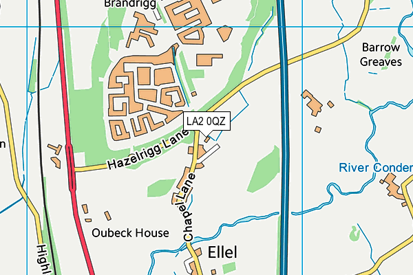 LA2 0QZ map - OS VectorMap District (Ordnance Survey) LA2 0QZ map - OS VectorMap District (Ordnance Survey)