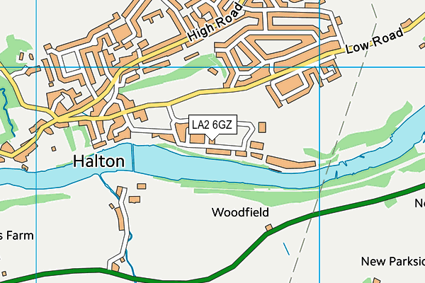 LA2 6GZ map - OS VectorMap District (Ordnance Survey)