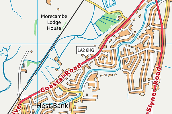 LA2 6HG map - OS VectorMap District (Ordnance Survey) LA2 6HG map - OS VectorMap District (Ordnance Survey)