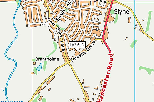 LA2 6LG map - OS VectorMap District (Ordnance Survey) LA2 6LG map - OS VectorMap District (Ordnance Survey)