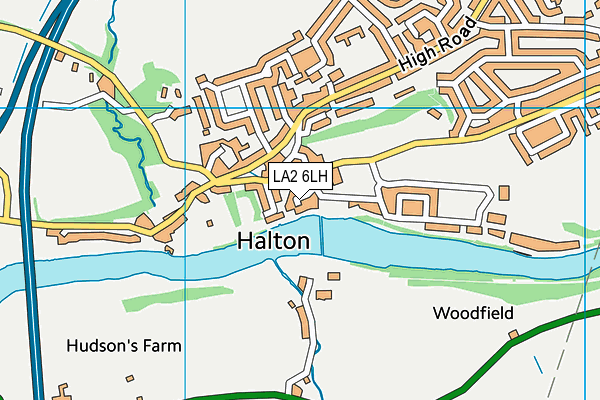 LA2 6LH map - OS VectorMap District (Ordnance Survey)