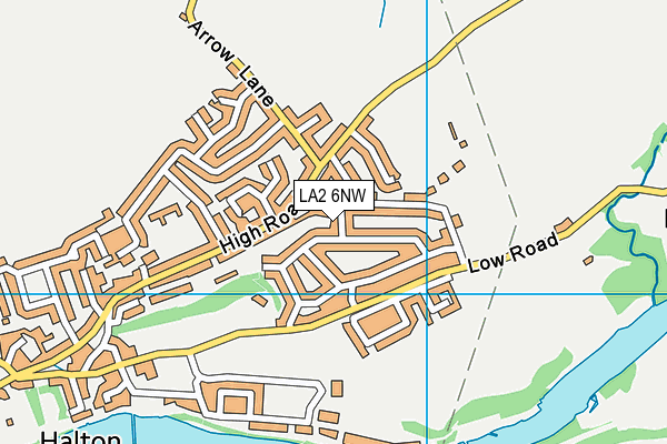 LA2 6NW map - OS VectorMap District (Ordnance Survey) LA2 6NW map - OS VectorMap District (Ordnance Survey)