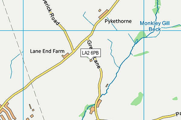 LA2 6PB map - OS VectorMap District (Ordnance Survey) LA2 6PB map - OS VectorMap District (Ordnance Survey)