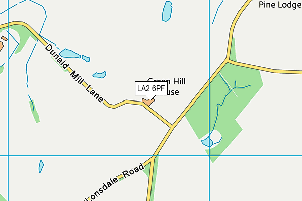 LA2 6PF map - OS VectorMap District (Ordnance Survey) LA2 6PF map - OS VectorMap District (Ordnance Survey)