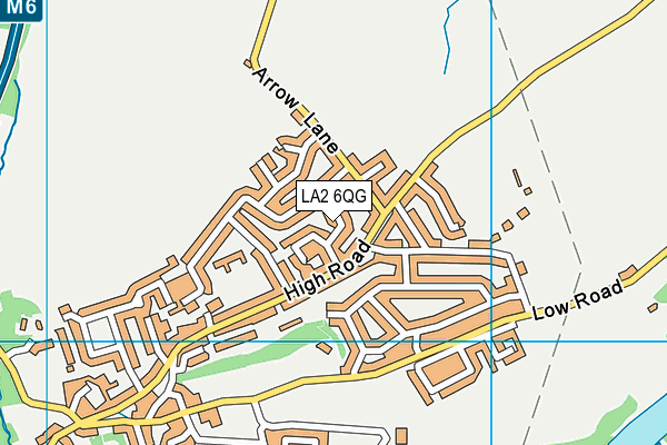LA2 6QG map - OS VectorMap District (Ordnance Survey) LA2 6QG map - OS VectorMap District (Ordnance Survey)