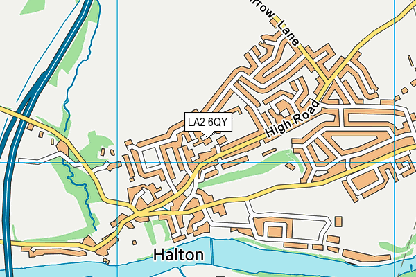 LA2 6QY map - OS VectorMap District (Ordnance Survey) LA2 6QY map - OS VectorMap District (Ordnance Survey)