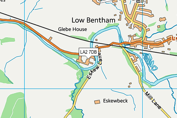 LA2 7DB map - OS VectorMap District (Ordnance Survey) LA2 7DB map - OS VectorMap District (Ordnance Survey)