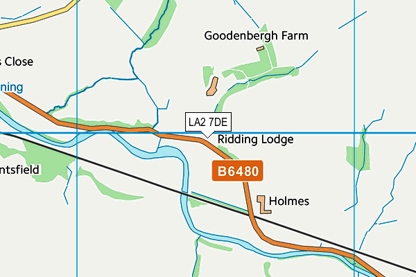 LA2 7DE map - OS VectorMap District (Ordnance Survey) LA2 7DE map - OS VectorMap District (Ordnance Survey)