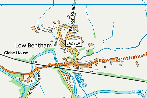 LA2 7EA map - OS VectorMap District (Ordnance Survey) LA2 7EA map - OS VectorMap District (Ordnance Survey)