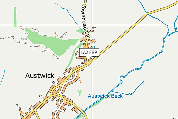 LA2 8BP map - OS VectorMap District (Ordnance Survey) LA2 8BP map - OS VectorMap District (Ordnance Survey)