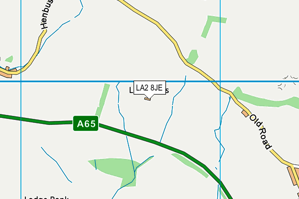LA2 8JE map - OS VectorMap District (Ordnance Survey) LA2 8JE map - OS VectorMap District (Ordnance Survey)