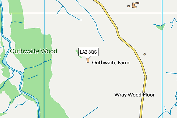 LA2 8QS map - OS VectorMap District (Ordnance Survey) LA2 8QS map - OS VectorMap District (Ordnance Survey)