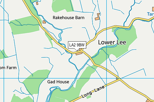 LA2 9BW map - OS VectorMap District (Ordnance Survey) LA2 9BW map - OS VectorMap District (Ordnance Survey)