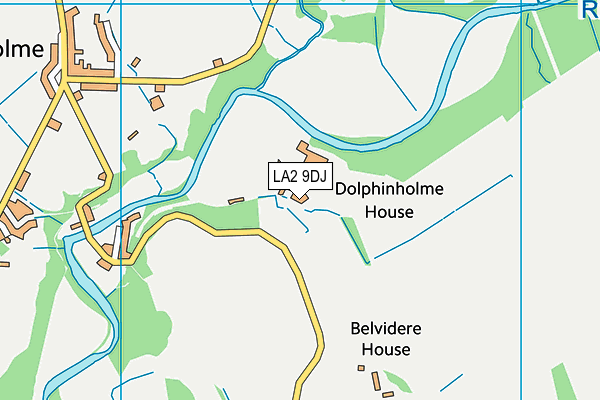 LA2 9DJ map - OS VectorMap District (Ordnance Survey) LA2 9DJ map - OS VectorMap District (Ordnance Survey)