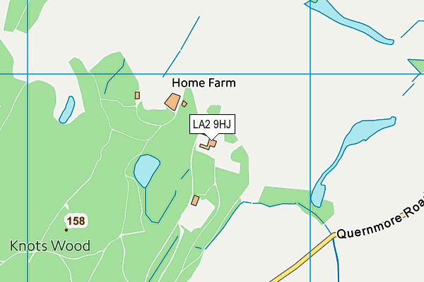 LA2 9HJ map - OS VectorMap District (Ordnance Survey) LA2 9HJ map - OS VectorMap District (Ordnance Survey)