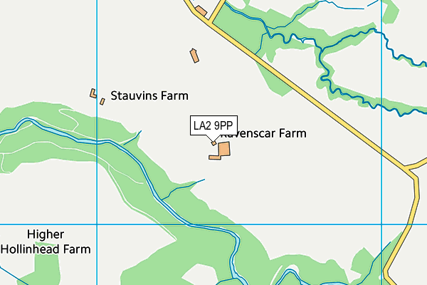 LA2 9PP map - OS VectorMap District (Ordnance Survey) LA2 9PP map - OS VectorMap District (Ordnance Survey)