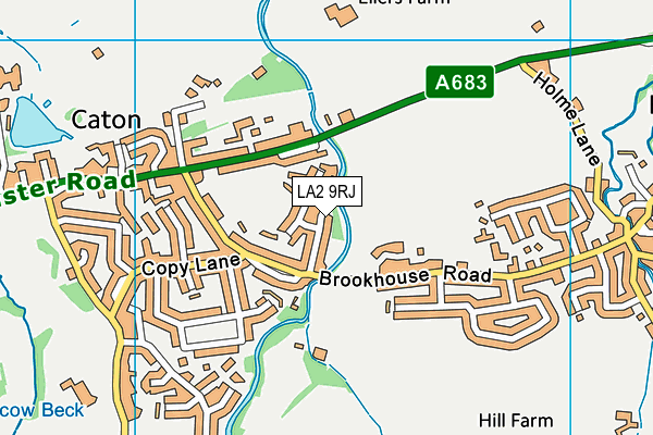 LA2 9RJ map - OS VectorMap District (Ordnance Survey) LA2 9RJ map - OS VectorMap District (Ordnance Survey)