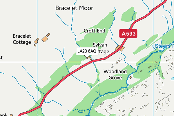 LA20 6AQ map - OS VectorMap District (Ordnance Survey)