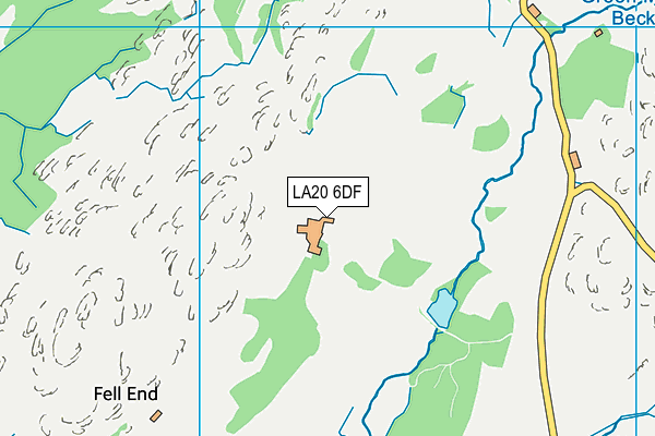 LA20 6DF map - OS VectorMap District (Ordnance Survey) LA20 6DF map - OS VectorMap District (Ordnance Survey)