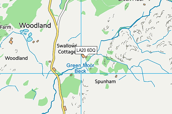 LA20 6DQ map - OS VectorMap District (Ordnance Survey)