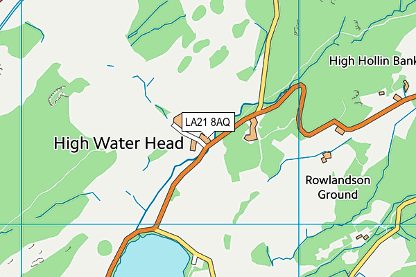 LA21 8AQ map - OS VectorMap District (Ordnance Survey) LA21 8AQ map - OS VectorMap District (Ordnance Survey)