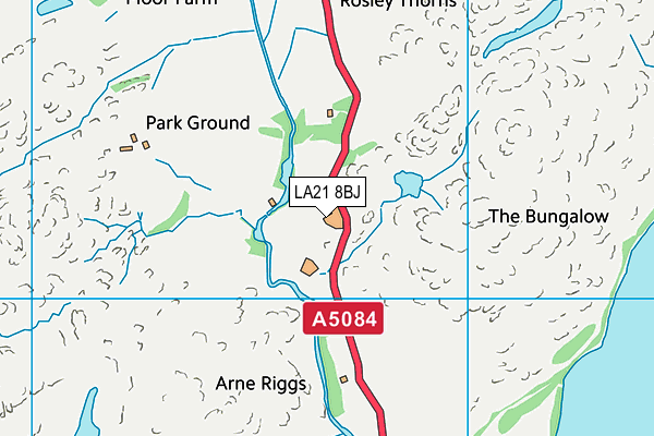 LA21 8BJ map - OS VectorMap District (Ordnance Survey) LA21 8BJ map - OS VectorMap District (Ordnance Survey)