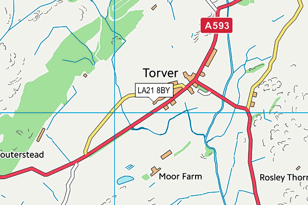 LA21 8BY map - OS VectorMap District (Ordnance Survey) LA21 8BY map - OS VectorMap District (Ordnance Survey)