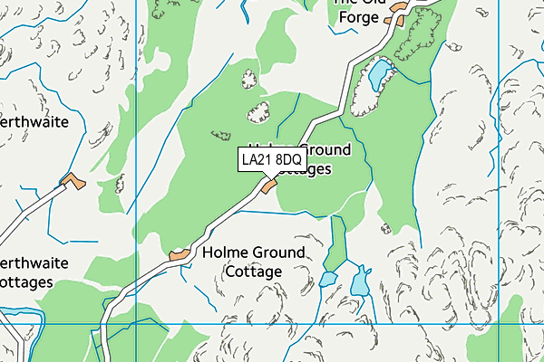 LA21 8DQ map - OS VectorMap District (Ordnance Survey)
