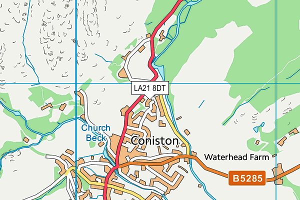 LA21 8DT map - OS VectorMap District (Ordnance Survey) LA21 8DT map - OS VectorMap District (Ordnance Survey)
