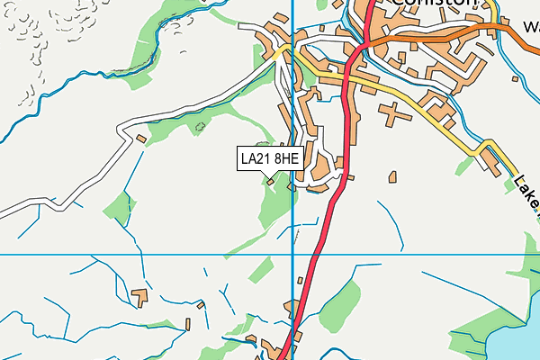 LA21 8HE map - OS VectorMap District (Ordnance Survey) LA21 8HE map - OS VectorMap District (Ordnance Survey)