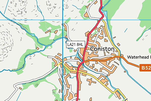 LA21 8HL map - OS VectorMap District (Ordnance Survey) LA21 8HL map - OS VectorMap District (Ordnance Survey)