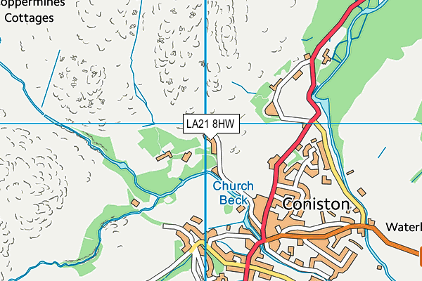 LA21 8HW map - OS VectorMap District (Ordnance Survey) LA21 8HW map - OS VectorMap District (Ordnance Survey)