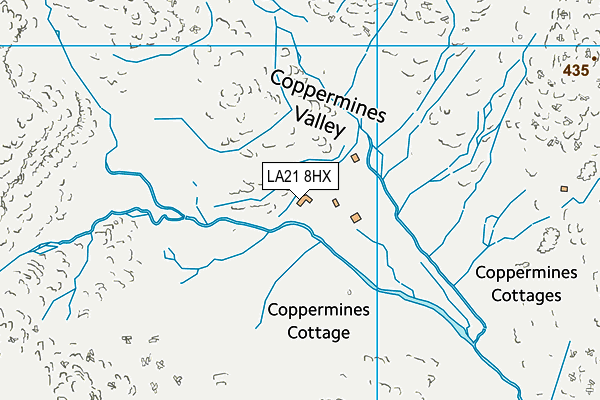 LA21 8HX map - OS VectorMap District (Ordnance Survey) LA21 8HX map - OS VectorMap District (Ordnance Survey)