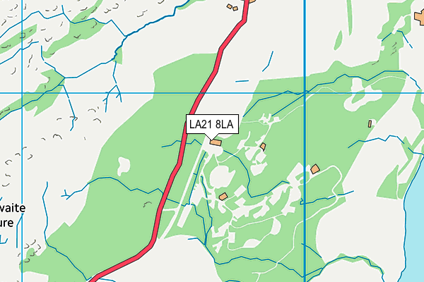 LA21 8LA map - OS VectorMap District (Ordnance Survey) LA21 8LA map - OS VectorMap District (Ordnance Survey)