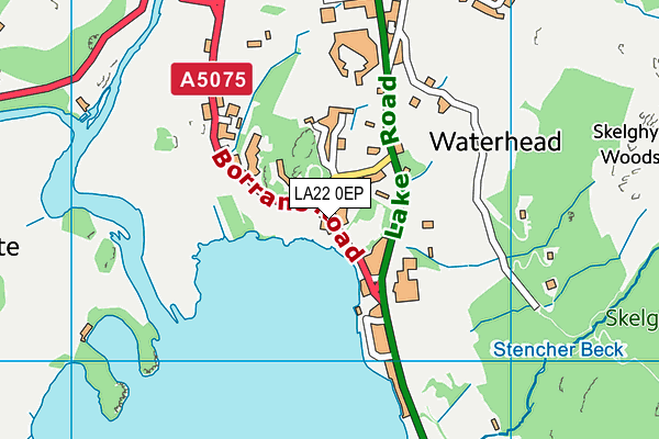 LA22 0EP map - OS VectorMap District (Ordnance Survey) LA22 0EP map - OS VectorMap District (Ordnance Survey)