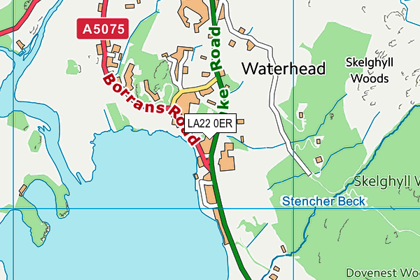 LA22 0ER map - OS VectorMap District (Ordnance Survey) LA22 0ER map - OS VectorMap District (Ordnance Survey)
