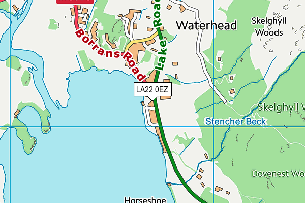 LA22 0EZ map - OS VectorMap District (Ordnance Survey) LA22 0EZ map - OS VectorMap District (Ordnance Survey)