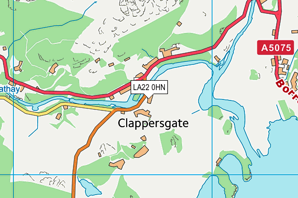 LA22 0HN map - OS VectorMap District (Ordnance Survey) LA22 0HN map - OS VectorMap District (Ordnance Survey)