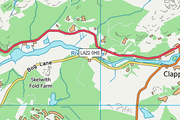 LA22 0HS map - OS VectorMap District (Ordnance Survey) LA22 0HS map - OS VectorMap District (Ordnance Survey)
