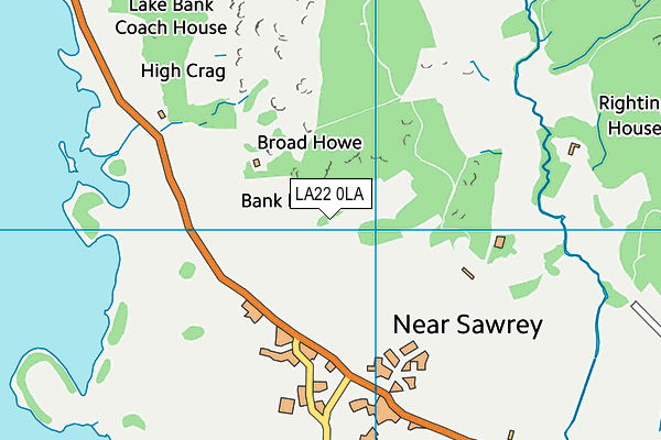 LA22 0LA map - OS VectorMap District (Ordnance Survey) LA22 0LA map - OS VectorMap District (Ordnance Survey)