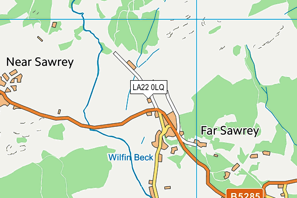 LA22 0LQ map - OS VectorMap District (Ordnance Survey) LA22 0LQ map - OS VectorMap District (Ordnance Survey)