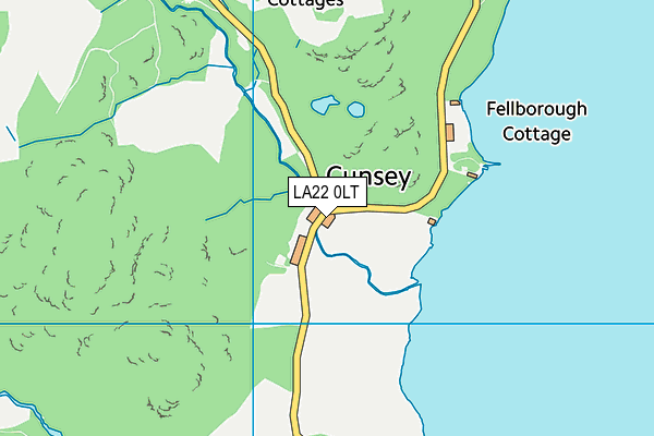 LA22 0LT map - OS VectorMap District (Ordnance Survey) LA22 0LT map - OS VectorMap District (Ordnance Survey)